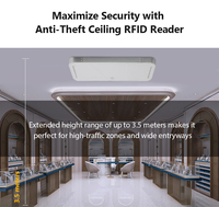 Detección de dirección de movimiento Desarrollo cero Sistema Android 11 Inventario RFID Control DE ACCESO Seguimiento de activos Lector de techo UHF con 4G