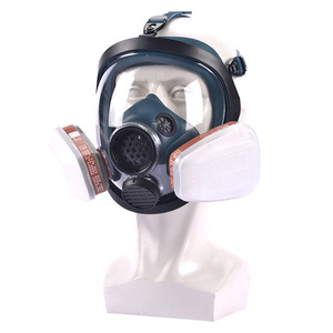 Máscara de Gas Facial Completa Personalizada de Silicona Reutilizable, Respirador con Diadema para Protección Contra Pintura Química en Aerosol - Product Image 5