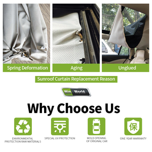 Tenda a rullo per tetto apribile per auto di alta qualità all'ingrosso per Audi Q5/Volkswagen Tiguan /Sharan/Magotan/Roewe RX5/<span class=keywords><strong>MG</strong></span> <span class=keywords><strong>ZS</strong></span> - Product Image 5