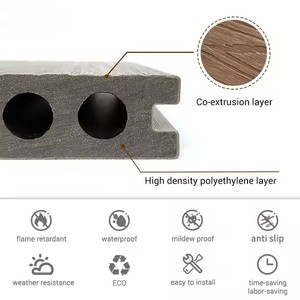 Plancher de terrasse en composite bois-plastique anti-UV de haute qualité Panama WPC pour extérieur - Product Image 4