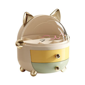 बच्चों के हेयरपिन डेस्कटॉप स्टेशनरी स्टोरेज बॉक्स मल्टी लेयर ड्रॉअर स्टाइल छात्र प्यारा डॉर्मिसरी सौंदर्य प्रसाधन भंडारण बॉक्स - Product Image 5