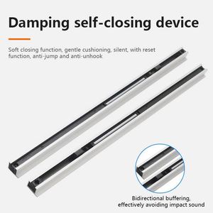 WEKIS Concealed Sliding Barn Door Hardware Invisible Magic Trackless Two-way Buffer Aluminium Screw Kit Soft Bedroom Kitchen - Product Image 3