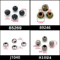 Accessoires métalliques pour vêtements, embout de cordon rond en métal doré sur mesure pour maillots de bain bikini