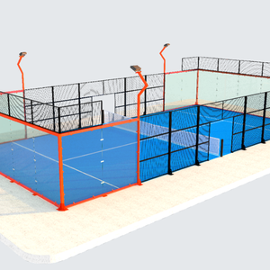 <span class=keywords><strong>Prix</strong></span> d'usine Terrain à pédales panoramique Terrain de sport extérieur <span class=keywords><strong>Padel</strong></span> Court de tennis <span class=keywords><strong>Construction</strong></span> en acier/verre Durable - Product Image 6