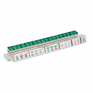Luxury Portable Acrylic Tiles and Four Layer Emerald Green Design 160 Tiles American Mahjong Set for Travel and Party Games - Product Image 3