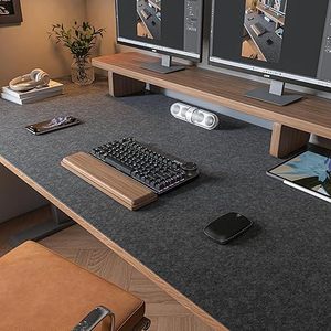 Alfombrilla de Escritorio Extra Grande de Fieltro, Alfombrilla de Ratón para Juegos Antideslizante, Alfombrilla de Teclado Extendida para Oficina y Hogar - Product Image 4