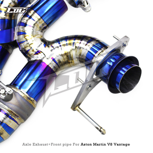 OEM Titanium Eixo De Volta Com Tubo Frontal para <span class=keywords><strong>Aston</strong></span> <span class=keywords><strong>Martin</strong></span> <span class=keywords><strong>V8</strong></span> <span class=keywords><strong>Vantage</strong></span> 4.7 2009-2022 2.75 "Silenciador De Escape Com Controlador - Product Image 5