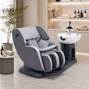 Matériel de lavage capillaire pour salon : Lit de lavage, Fauteuil de lavage, Unité de lavage coiffure avec massage des jambes - Product Image 4