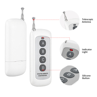 Ambience Light Car Modification Door Lock Alarm Remote Control Module 4 Keys FSK Rolling Code Decoding Receiver Metal Material