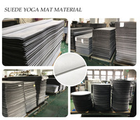 Tapis de yoga écologique imprimé 1830*680*1.5mm en caoutchouc naturel et daim pour le yoga chaud et les exercices