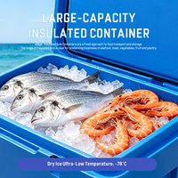 Glacière isotherme robuste 330L avec couvercle, chaise intégrée, pour la pêche et le stockage, idéale pour la transformation des fruits de mer