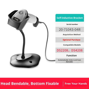 Lecteur de codes-barres portable USB 2D authentique Zebra <span class=keywords><strong>Symbol</strong></span> DS2208SR, scanner/lecteur d'images sans fil/filaire DS2278 SR, <span class=keywords><strong>DS2208</strong></span> USB - Product Image 6