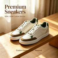 Chaussures décontractées classiques avec logo personnalisé, dessus en cuir de vache, semelle en caoutchouc, style rétro pour hommes, style streetwear, OEM/ODM, petit MOQ pris en charge