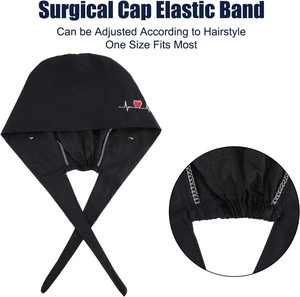 Soft Breathable Scrub Caps Elastic Comfort Fit Washable Reusable Medical Hats Stylish Durable <b>Nurses</b> Cap - Product Image 2