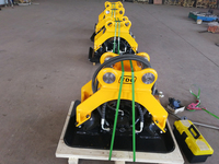 Compacteur vibrant durable pour excavatrices de 3 à 25 tonnes, idéal pour la construction routière et le compactage des fossés