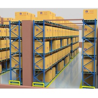 Mobile Van personnalisé double système de rayonnage profond rack large allée densité haute baie palette métal entrepôt rayonnage