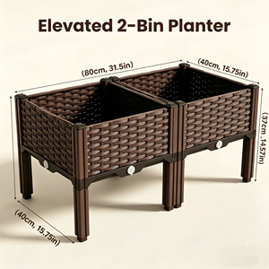 Kits de Propagation Modernes Carrés en Plastique pour Jardinières de Sol, Pots de Légumes et Mobilier de Jardin – Vente en Gros pour Fournisseurs de Jardin - Product Image 2