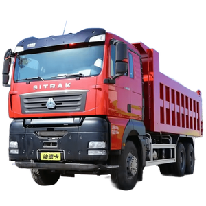 משלוח מהיר משאית כבדה חדשה מדגם Howo Sitrak 20 קוב 375 כוחות סוס 380 כוחות סוס 8x4 הגה שמאלי משאית 12 גלגלים עם ארגז הטייה דיזל מצלמה - Product Image 1