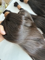 Extensions de cheveux humains en vrac, 100% vierges, non traitées, de donneur unique, cuticules alignées, couleur claire, vente en gros