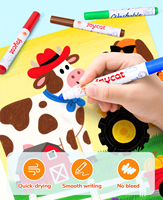 Joycat Marqueurs d'eau éducatifs pour enfants - Ensemble de jouets de dessin DIY en matériau ABS pour les enfants de 2 à 6 ans