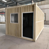 Casa Contenedor Modular Prefabricada Portátil de 20 pies, Edificio de Acero Plegable para Apartamento, Oficina, Sala de Estar