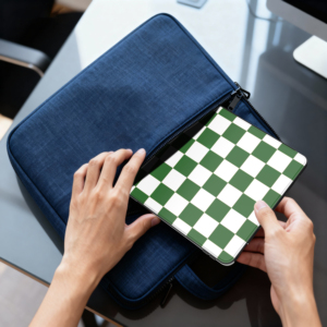 Funda de Cuero PU a Cuadros Verde y Blanco Retro para <span class=keywords><strong>iPad</strong></span> <span class=keywords><strong>Air</strong></span> 11/<span class=keywords><strong>10.9</strong></span> Pulgadas Modelos M3/M2/<span class=keywords><strong>M1</strong></span>/A14 Resistente a Golpes - Product Image 4