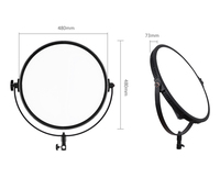 Tolifo R-S120B haute puissance 120w 1280 Led Bi couleur photographie vidéo doux rond panneau remplissage Photo lumière avec 2.4G télécommande DMX512