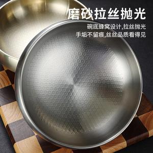 Stainless Steel Bowl Set Thickened Durable For Hotel Use Large Size - Product Image 5