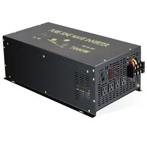 Peak 14000w 24v 36v 48v Dc To 120v 230v 240v Ac 7kw Pure Sine Wave Power Inverter 12V 7000w Solar Inverters With Wired Remote