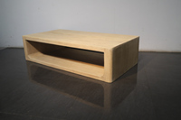 Designs de mode, meubles en bois d'orme vintage, style industriel, table basse naturelle
