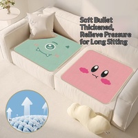 Cojín para Silla de Cuatro Estaciones, Transpirable, Antideslizante, para Oficina, Estudiantes, con Diseño de Dibujos Animados, Efecto Refrigerante