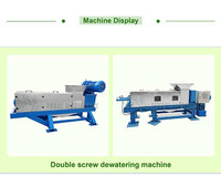 500kg tot 800kg Kleine Groente- en Fruitpers, Voedselafval Dubbelrol Schroefpers Ontwateringsmachine