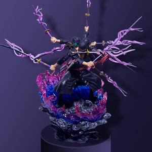 หุ่นอะนิเมะแข็งแรง30.5ซม. oronoa Zoro ของเล่นหุ่นหกแขนเก้าใบทำจาก PVC ของขวัญโมเดลของเล่น - Product Image 1