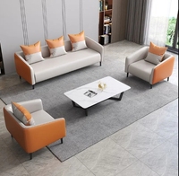 Canapé de bureau moderne, léger et de luxe, design simple pour hôtel, appartement ou location, ensemble complet pour petits espaces