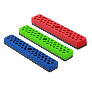 Organizador Magnético para Brocas de Acero de Alta Velocidad, Soporte para Brocas de Vástago Recto, <span class=keywords><strong>Base</strong></span> de Almacenamiento de Herramientas de 180 mm, 4 Piezas - Product Image 4