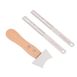 Couteau à rainures <span class=keywords><strong>pour</strong></span> <span class=keywords><strong>guitare</strong></span>, <span class=keywords><strong>grattoir</strong></span> à rainures de chevalettes, outil de réparation de luthier <span class=keywords><strong>pour</strong></span> instruments de musique avec manche en bois - Product Image 5