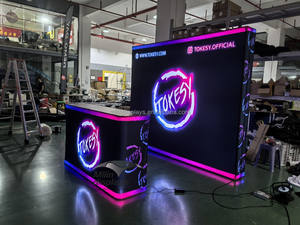 Display iklan lampu LED Backdrop produk stan pameran portabel Display Pencahayaan promosi konter - Product Image 3