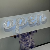 Enseigne lumineuse 3D à lettres en relief LED, couleur RVB, éclairée, pour porte, direction, publicité extérieure, IP65, étanche, gonflables publicitaires