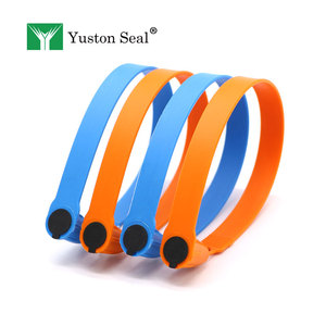 Sceau de sécurité fixe en plastique <span class=keywords><strong>Yuston</strong></span> YTPS508 200 mm, inviolable, à usage unique, à serrage progressif, avec logo personnalisé gravé au laser et code QR - Product Image 6