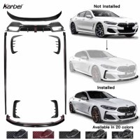 Kit de Alerón Delantero y Trasero de Fibra de Carbono Seca Karbel para BMW Serie 8 M850i 840i G14 G15 G16 2018 en Adelante