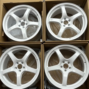 ล้อแรลลี่ปลอมแปลงสีขาว17-18นิ้วอะลูมิเนียมแบบ5ก้านสำหรับ Subaru WRX STI BRZ 2015-2021 5X114.3 5x100PCD - Product Image 4