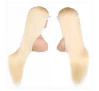 Blonde 613 pleine dentelle perruques en gros perruques cheveux humains avant de lacet brut indien vierge pleine 13x4 dentelle frontale perruque vendeur