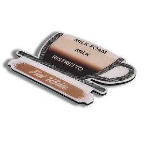 Imán para Refrigerador con Diseño de Taza de Café, Color Marrón, Adhesivo Epóxico, Regalo Práctico - Product Image 3