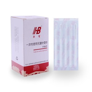 มือเดียวดำเนินการสแตนเลสฝังเข็มเข็มคู่มือหลอด - Product Image 1