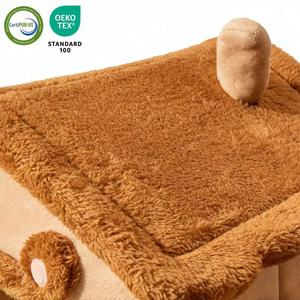 Tente pour chat en polaire de luxe, douce et pliable, pour chaton et chiot - Product Image 5