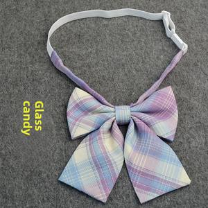 Nœud papillon en polyester jacquard à carreaux noirs fumés Okada, style universitaire, le plus vendu, avec col JK <span class=keywords><strong>et</strong></span> accessoire <span class=keywords><strong>de</strong></span> chemise à nœud papillon - Product Image 3