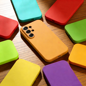 Высококачественный чехол из жидкого силикона с микрофиброй, ударопрочный, для Samsung S25 ULTRA, S26 PLUS, серии S24, силиконовый чехол - Product Image 3