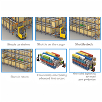Système de rayonnage à navettes, rayonnage à palettes épaissi haute résistance, rayonnage automatisé à haute hauteur, rayonnages et étagères pour l'empilage de camionnettes