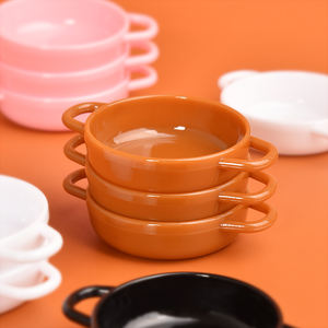 Miniatura de plato de resina pintado a mano, modelo de maceta artística para accesorios decorativos DIY - Product Image 3