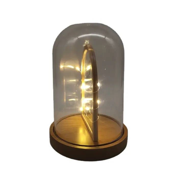 Fournitures Logo personnalisé décoration de la maison de mariage avec lumière sublimation moderne cadeau de chevet lampe de table de bureau décorative avec base